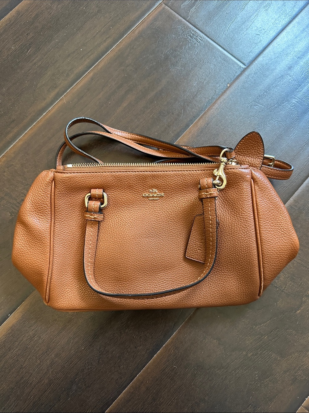 Coach Brown Leather Crossbody Bag